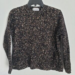 Lord & Taylor womwn Black and Brown Knit Sweater. Size:3X